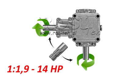 SZÖGHAJTÁS PTO 1:1,9 (14HP-10kW)