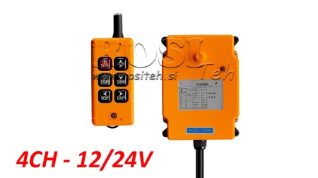 TÉLÉCOMMANDE 4CH - 12/24V