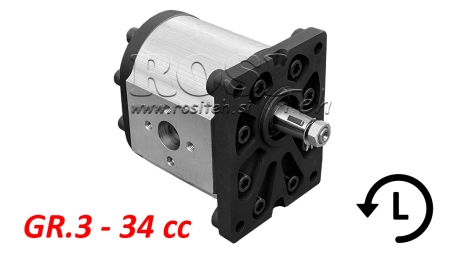 BOMBA HIDRÁULICA GR.3 34 CC IZQUIERDA - FLANGES