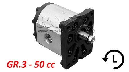 HYDRAULIC PUMP GR.3 50 CC LEFT - THREAD