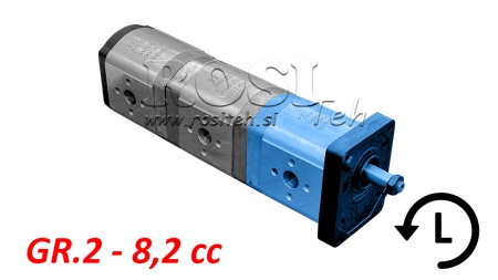 BOMBA HIDRÁULICA 20A8,2X067 FRONTAL GR.2 8,2 CC ESQUERDA