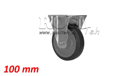 WHEEL 100mm WITH FIXED BASE