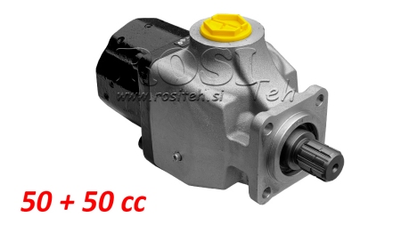 BOMBA HIDRÁULICA DE PISTÓN TANDEM 50+50CC