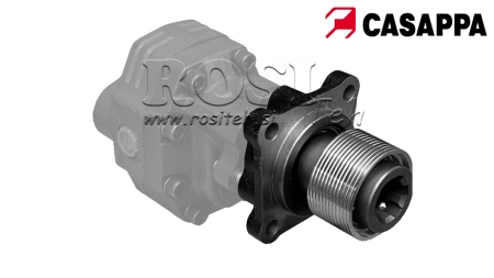 ADAPTADOR P.T.O. PARA BOMBA DE HIERRO FUNDIDO ASAE FEMENINO - 3 TORNILLOS