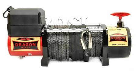 GARRA ELÉCTRICA 12 V DWM 13000 HD - 5897 kg - CABLE SINTÉTICO