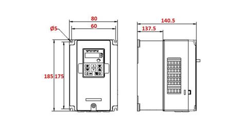 FREQUENTIEOMZETTER-INVERTER 3Fase 2.2kW GD20-2R2G-4-EU