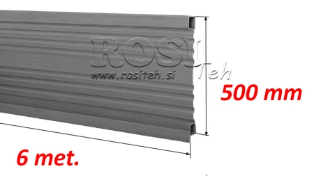 TRAILER SIDE PANEL 6 MET. - HEIGHT 500 MM