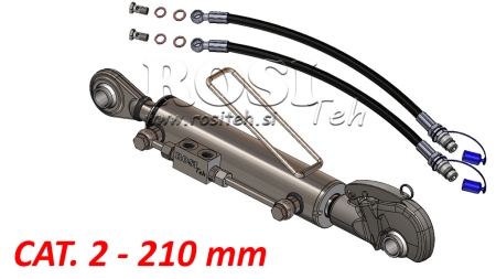 3ÈME POINT HYDRAULIQUE AVEC CROCHET AUTOMATIQUE - CAT. 2 - 63/35-210 (45-95HP)(25.4)