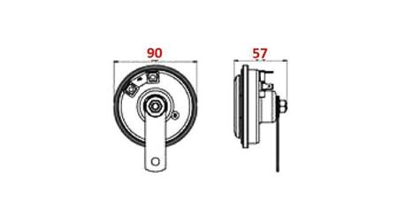 SIRENE TYPE 1 - HORN 12V