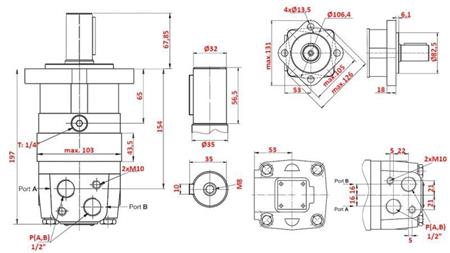 HYDRAULISCHE MOTOR MS 250