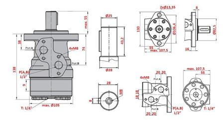 HYDRAULISCHE MOTOR MR 50