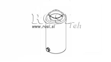 SERBATOIO METALLICO ROLL PP 12 LITRI ORIZZONTALE-VERTICALE