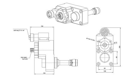 Dimensioni USCITA PER POMPA IDRAULICA - IVECO 2895