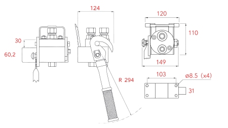 MULTI-FASTER GIUNTO 2 VIE BSP 1/2 PARTE MOBILE