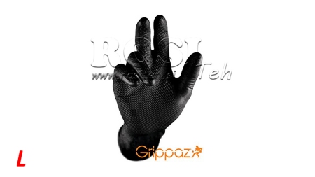 GUANTI IN NITRILE GRIPPAZ NERI 50/1 - L