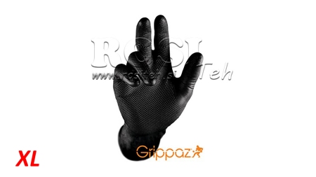 GUANTI IN NITRILE GRIPPAZ NERI 50/1 - XL