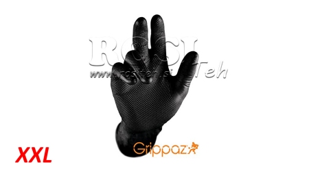 GUANTI IN NITRILE GRIPPAZ NERI 50/1 - XXL