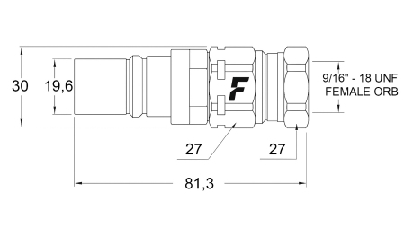 MALE QUICK COUPLING FOR MULTI-FASTER 3/8 MOBILE PART