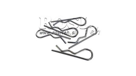 KOMPLETT SETT MED SIKKERHETSKLIPS enkelt fi 3.0 mm (5 stk)