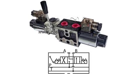HYDRAULISK MANUEL OG ELEKTROMAGNETISK VENTIL YEAT-SAMMENSÆTNING 12V N6