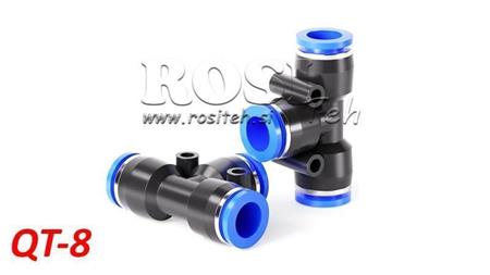 PLUG PNEUMÁTICO T CONEXÃO TPA SEM ROSCA QT-8