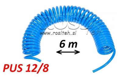 PUS 12/8 6m NEBALDOTA MĖLYNA ORA ŽARNOS SPIRALĖ