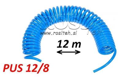 PUS 12/8 12m BE ĮRANGOS MĖLYNAS ORA VAMZDIS SPIRALĖ