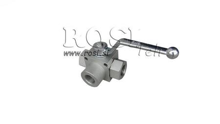 VÁLVULA MANUAL DE 3 VIAS RS3 3/8 - 500BAR - 35 lit