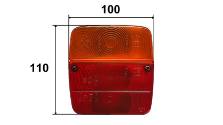 REAR RIGHT SQUARE LIGHT 3 POSITION