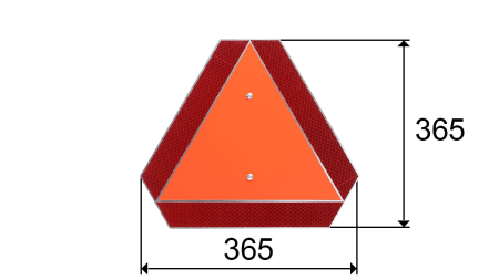 ALU HOIATUSTRIANGEL SUURUS 365X365MM