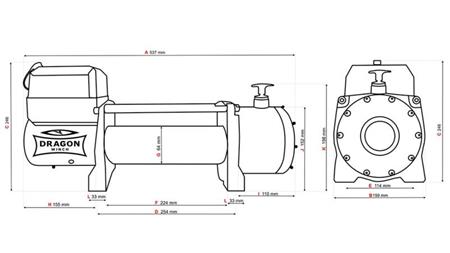 GARRA ELÉCTRICA 12 V DWM 13000 HD - 5897 kg - CABLE SINTÉTICO