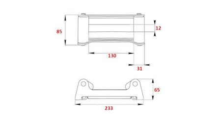 GUIDA ROLLANTE PER CAVO IN ACCIAIO DWM 8000