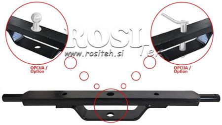 TREKKER HYDRAULISCHE KRUISBALK CATEGORIE 2 MET BEVESTIGINGSBEUGEL (L-750mm)
