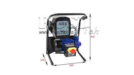 DIESELDRIVSTOFF PUMPE 600W 40 l/min MED MÅLER OG DISPENSERPISTOL