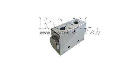VALVOLA DI DISTRIBUZIONE IDRAULICA FLUSSO V1023 DFL 10-20 lit - 3/8 - 250 bar (max.300 bar) METALLO