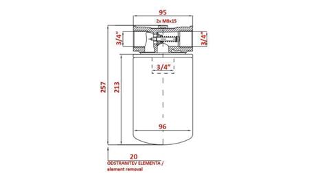EINSATZ FÜR SOGFILTER 3/4