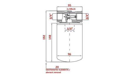 FILTER INSERT 3/4