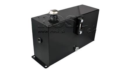 METAAL RESERVOIR 12 LITER CUBE 255x120x450mm COMPLEET MET UITRUSTING