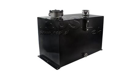 METAAL RESERVOIR 100 LITER CUBE 400x355x753mm COMPLEET MET UITRUSTING