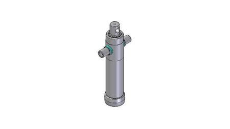 2022F -TELESCOPIC CYLINDER STANDARD/HOLE 2 STAGES TRAVEL 595 DIAMETER 80