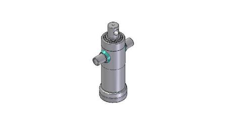 2032F - TELESCOPISK Sylinder STANDARD/HULL 3 TRINN SLAG 593 DIAMETER 95