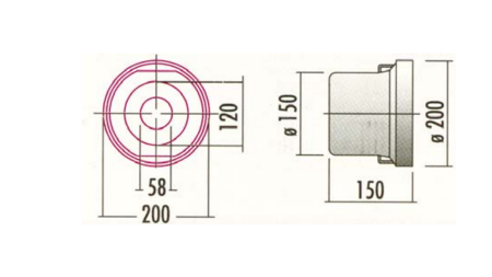 BESCHERMHULS VOOR P.T.O. PVC 200x150x150