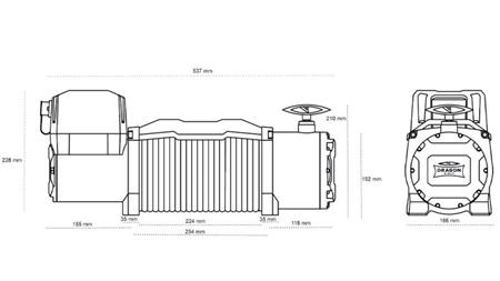 12 V ELEKTROMOS KÖTŐDŐ DWM 13000 HD - 5897 kg