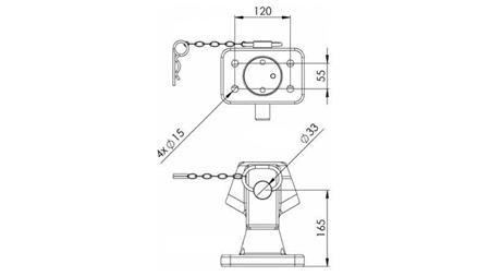 MOUNTING CONNECTION SEMICIRCULAR IGM-GA276-C