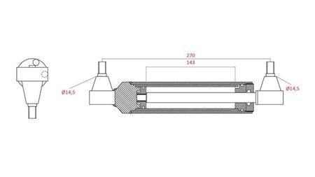 HYDRAULINEN OHJAUSSYLINTERI MASSEY FERGUSON OEM-3401240M91, 0011403U91, 192749M92, 168009M92, 183