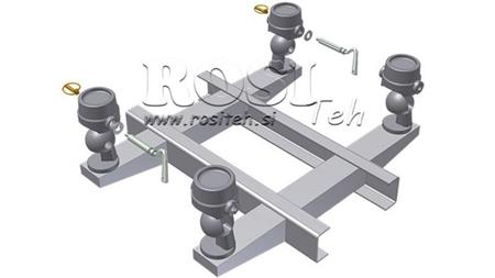 JUEGO DE SOPORTES PARA CAJA DE CAMIÓN VOLQUETE FI85