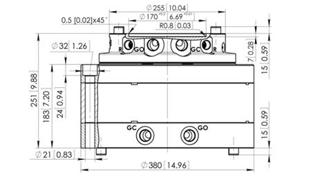 HYDRAULISCHER ROTATOR CPR14-01 55000/14000 KG