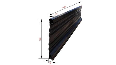 SIVUPANEELI KIPPAKÄRRYLLE 3 METRIÄ - KORKEUS 500 mm