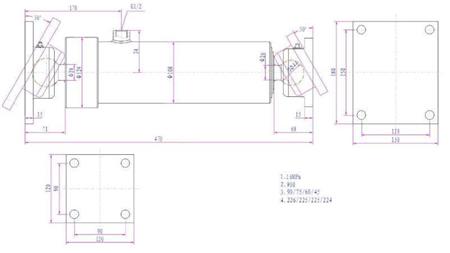 CILINDRO TELESCÓPICO 4 EXTENSIONES  900MM K4B-7TS