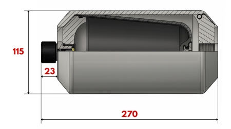 HYDRAULIC ACCUMULATOR 1.48 LIT - M18X1.5